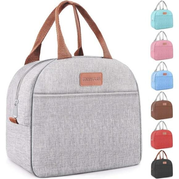 Insulated Lunch Bag Tote Small Cooler Leakproof Reusable for Work Travel - Picture 1 of 8
